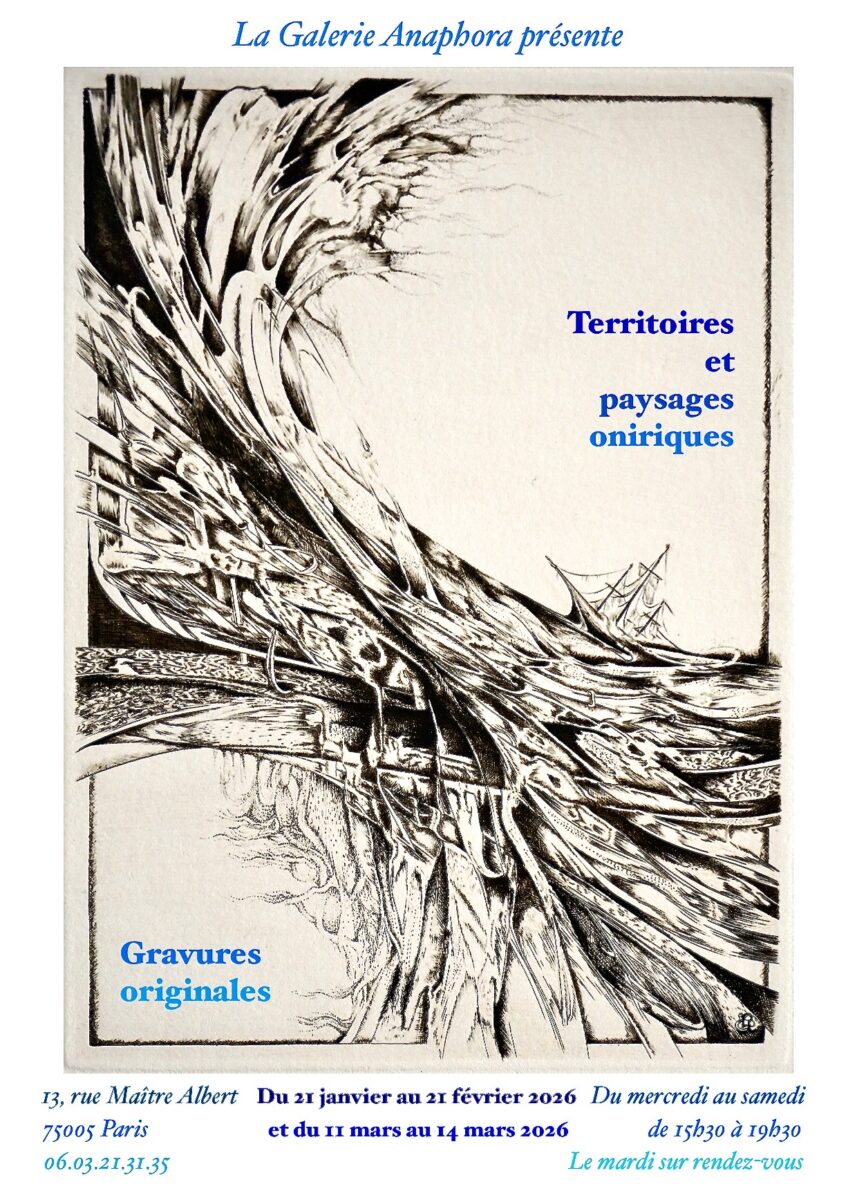 Affiche Expo Territoires et paysages oniriques